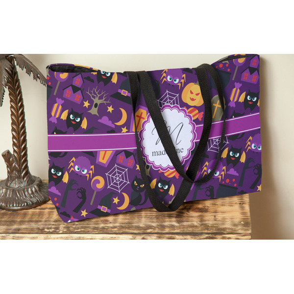 Halloween Tote w/Black Handles - Lifestyle View