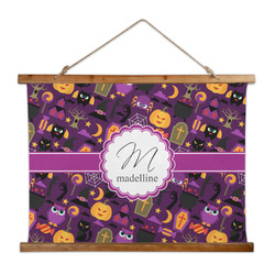 Halloween Wall Hanging Tapestry - Wide (Personalized)