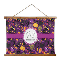Halloween Wall Hanging Tapestry - Wide (Personalized)