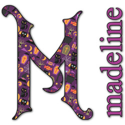 Halloween Name & Initial Decal - Custom Sized (Personalized)