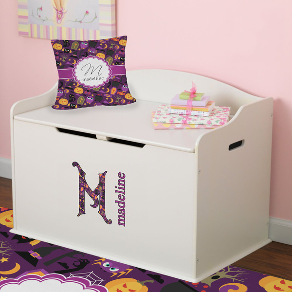 Halloween Wall Name & Initial Small on Toy Chest