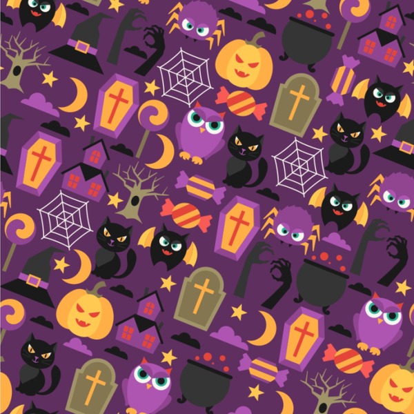 Custom Halloween Wallpaper & Surface Covering (Water Activated 24"x 24" Sample)