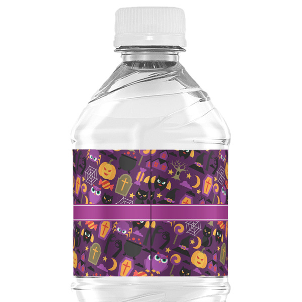 Halloween Water Bottle Label - Back View