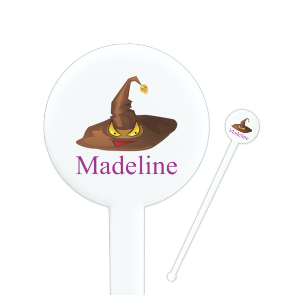 Custom Halloween Round Plastic Stir Sticks (Personalized)