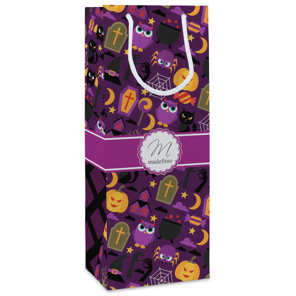 Custom Halloween Wine Gift Bags (Personalized)