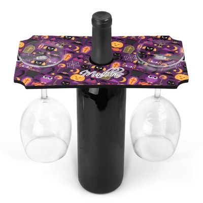Halloween Wine Bottle & Glass Holder (Personalized)