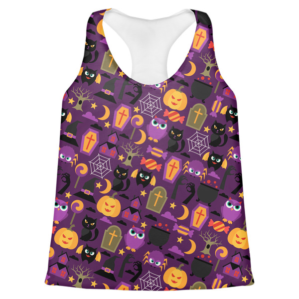 Custom Halloween Womens Racerback Tank Top - X Large
