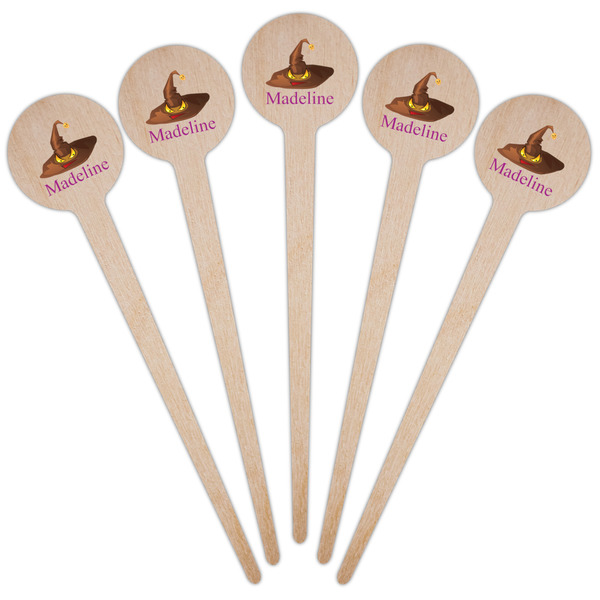 Halloween Wooden 4" Food Pick - Round - Fan View