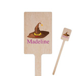 Halloween 6.25" Rectangle Wooden Stir Sticks - Single Sided (Personalized)