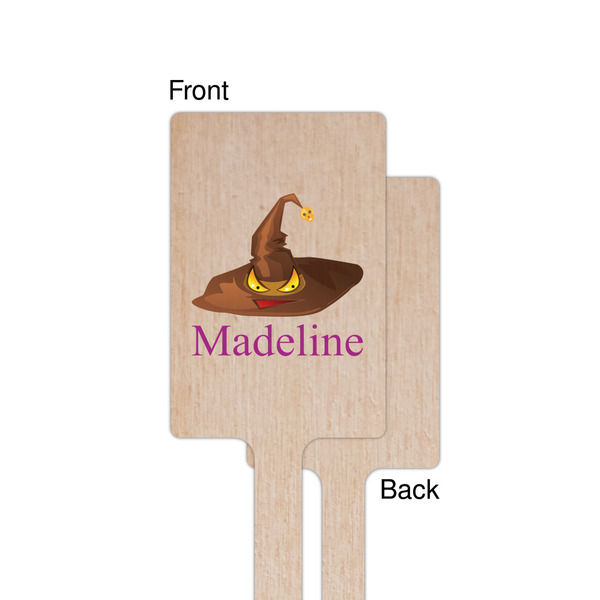 Halloween Wooden 6.25" Stir Stick - Rectangular - Single - Front & Back