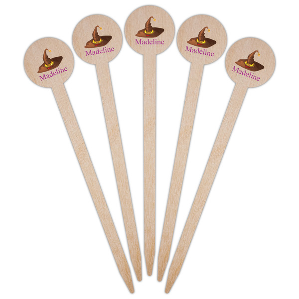 Halloween Wooden 6" Food Pick - Round - Fan View