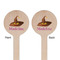 Halloween Wooden 6" Stir Stick - Round - Double Sided - Front & Back