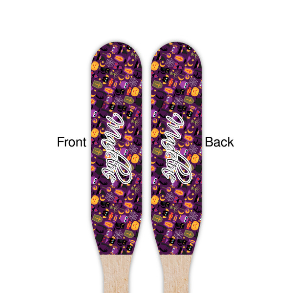 Halloween Wooden Food Pick - Paddle - Double Sided - Front & Back