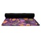 Halloween Yoga Mat Rolled up Black Rubber Backing