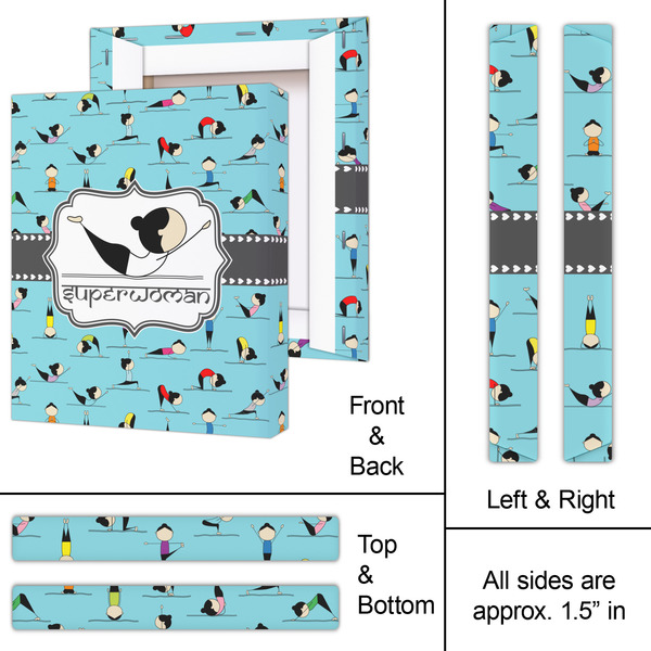 Yoga Poses 11x14 - Canvas Print - Approval