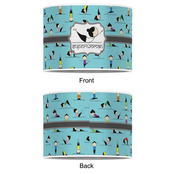 Yoga Poses 12" Drum Lampshade - APPROVAL (Poly Film)