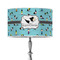 Yoga Poses 12" Drum Lamp Shade - Poly-film (Personalized)