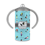 Yoga Poses 12 oz Stainless Steel Sippy Cup (Personalized)