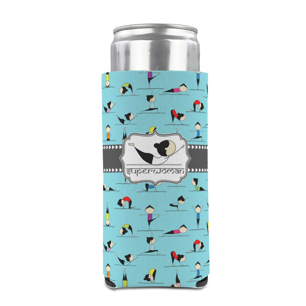 Yoga Poses 12oz Tall Can Sleeve - FRONT (on can)