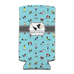 Yoga Poses Can Cooler (tall 12 oz) (Personalized)