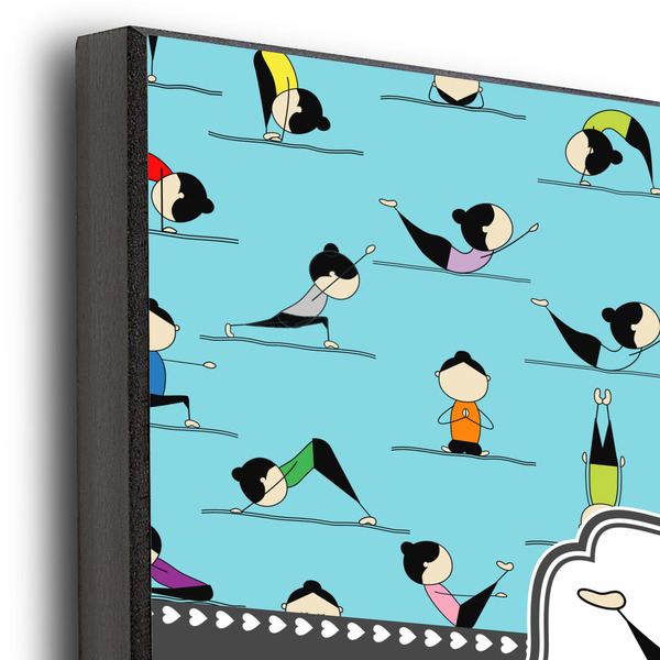 Yoga Poses 12x12 Wood Print - Closeup