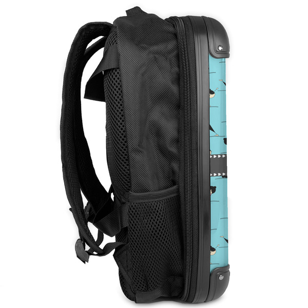Yoga Poses 13" Hard Shell Backpacks - Side View