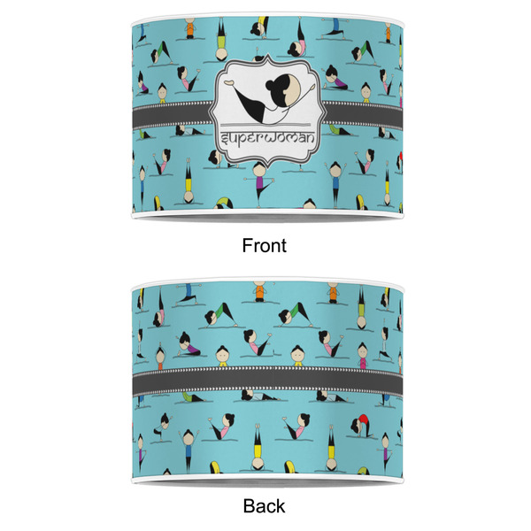 Yoga Poses 16" Drum Lampshade - APPROVAL (Poly Film)