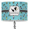 Yoga Poses Drum Lamp Shade (Personalized)