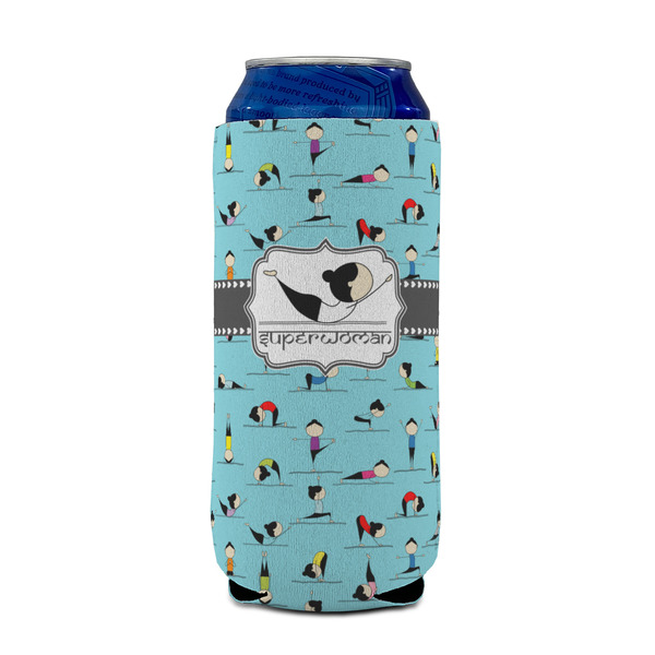 Yoga Poses 16oz Can Sleeve - FRONT (on can)