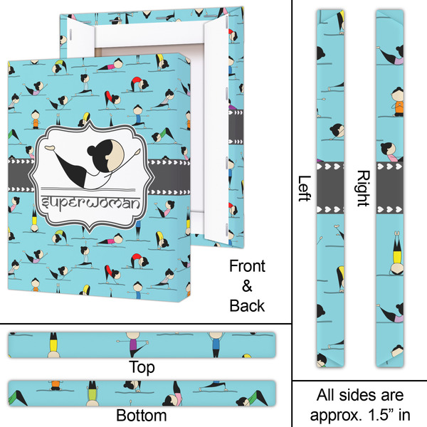 Yoga Poses 16x20 - Canvas Print - Approval