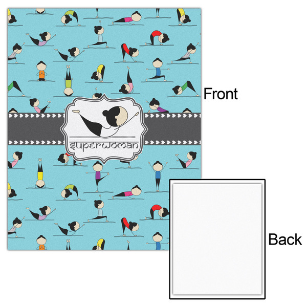 Yoga Poses 16x20 - Matte Poster - Front & Back