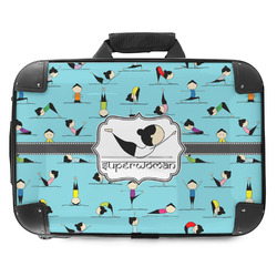 Yoga Poses Hard Shell Briefcase - 18" (Personalized)