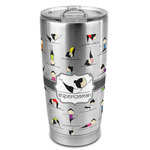 Yoga Poses 20oz Stainless Steel Double Wall Tumbler - Full Print (Personalized)