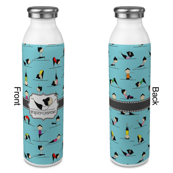 Yoga Poses 20oz Water Bottles - Full Print - Approval