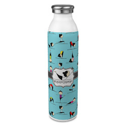 Yoga Poses 20oz Stainless Steel Water Bottle - Full Print (Personalized)