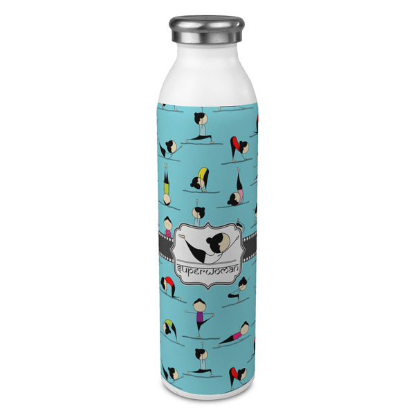 Custom Yoga Poses 20oz Stainless Steel Water Bottle - Full Print (Personalized)