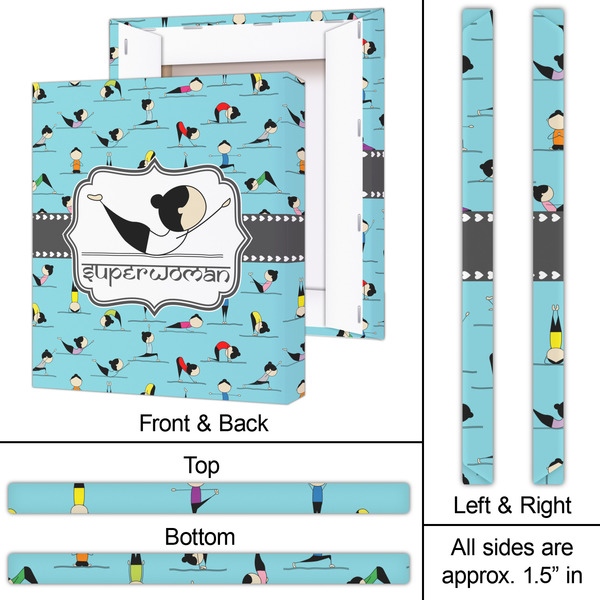 Yoga Poses 20x24 - Canvas Print - Approval