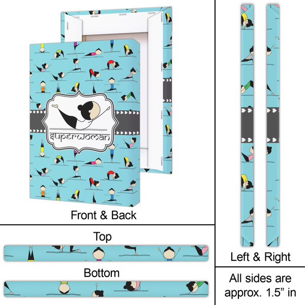 Yoga Poses 20x30 - Canvas Print - Approval