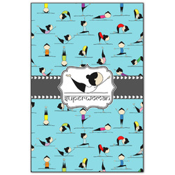 Yoga Poses Wood Print - 20x30 (Personalized)