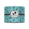 Yoga Poses 8" Drum Lampshade - FRONT (Fabric)