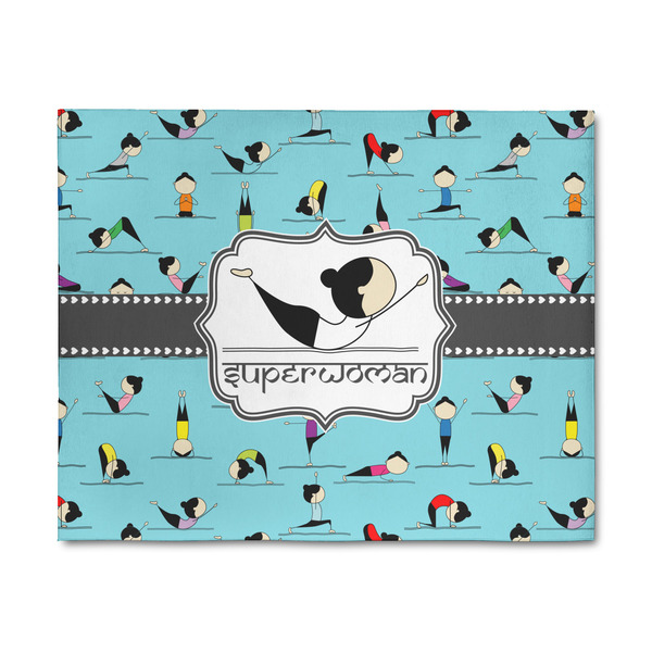 Custom Yoga Poses 8' x 10' Patio Rug (Personalized)