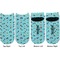 Yoga Poses Adult Ankle Socks - Double Pair - Front and Back - Apvl