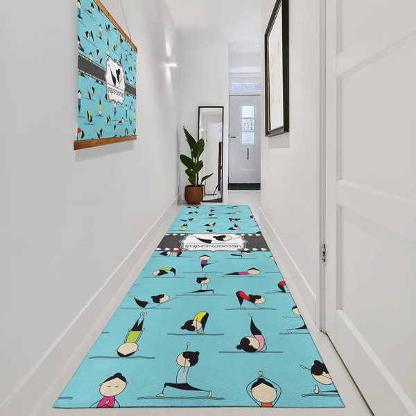 Yoga Poses Area Rug Sizes - In Context (vertical)