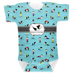 Yoga Poses Baby Bodysuit 12-18 w/ Name or Text