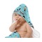 Yoga Poses Baby Hooded Towel on Child