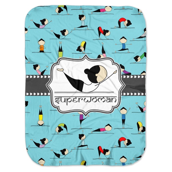 Custom Yoga Poses Baby Swaddling Blanket (Personalized)