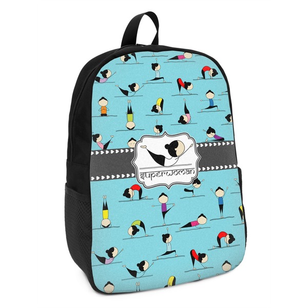 Custom Yoga Poses Kids Backpack (Personalized)