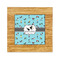Yoga Poses Bamboo Trivet with 6" Tile - FRONT