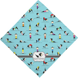 Yoga Poses Dog Bandana Scarf w/ Name or Text