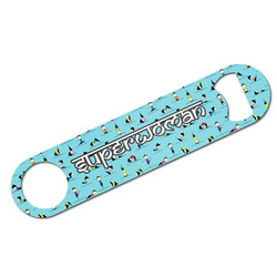 Yoga Poses Bar Bottle Opener w/ Name or Text